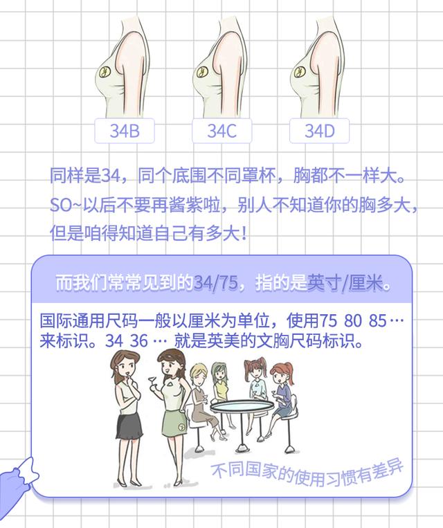 胸罩尺寸表 对照表码和公分怎么计算，胸罩尺寸表 对照表体重