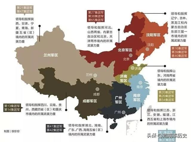 中国几个军区是哪几个省份，中国几个军区是哪几个战区